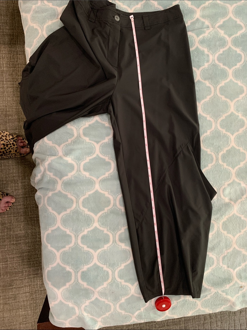 Lauren Vidal Brown New Funky Ankle LIGHT vintage pants!❤️Cool,comfy,Y2K, LARGE. - Picture 12 of 13